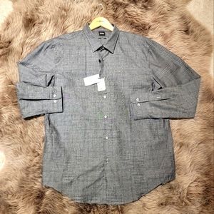 NWT MENS HUGO BOSS BUTTON DOWN SHIRT XXL SLIM